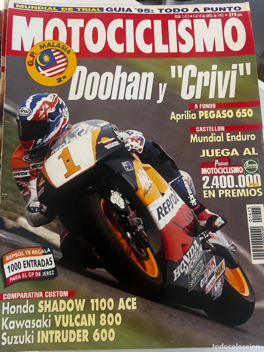 Coches y Motocicletas: MOTOCICLISMO. N&ordm; 1415. ABRIL. 1996. PRUEBA: APRILIA PEGASO 650. COMP: HONDA VT 1100 SHADOW ACE. LEER