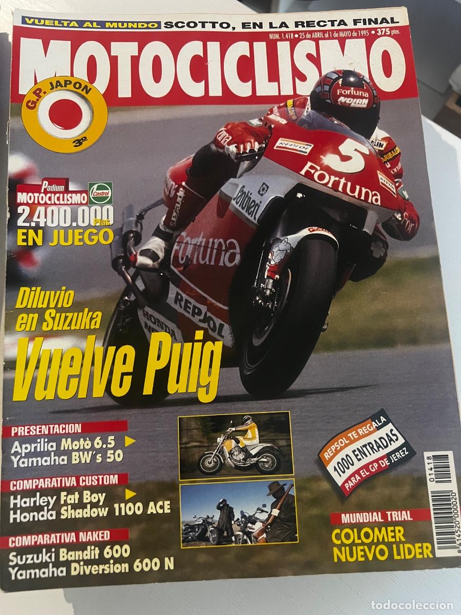 Coches y Motocicletas: MOTOCICLISMO. N&ordm; 1418. ABRIL 1995. APRILIA. MOTO HARLEY DAVIDSON FAT BOY HONDA SHADOW SUZUKI.. LEER