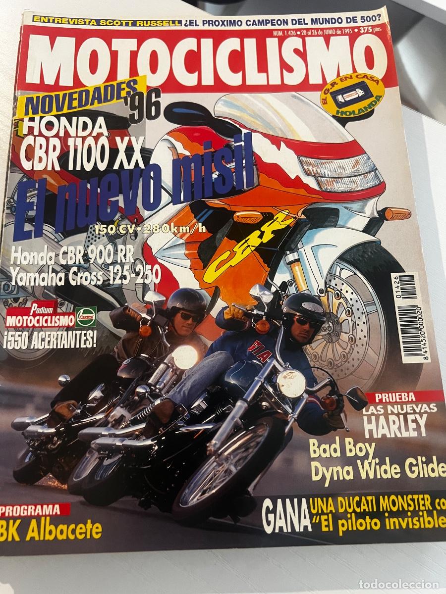 Coches y Motocicletas: MOTOCICLISMO. N&ordm; 1426. JUNIO 1995. .EL NUEVO MISIL. PRUEBA : LAS NUEVAS HARLEY. DUCATI MONSTER. LEER