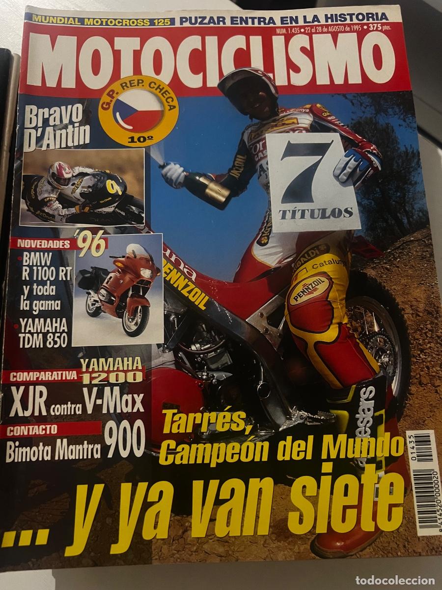 Coches y Motocicletas: MOTOCICLISMO. N&deg; 1435. AGOSTO 1995. BRAVO D&rsquo;ANTIN. MUNDIAL MOTOCROSS 125. TARRES CAMPE&Oacute;N DEL MUNDO