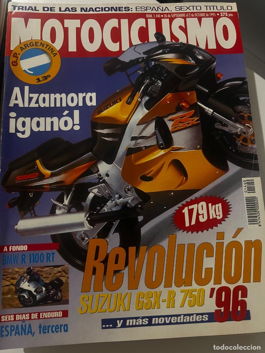Coches y Motocicletas: MOTOCICLISMO. N&deg; 1440. OCTUBRE 1995. ALZAMORA GAN&Oacute;. REVOLUCI&Oacute;N SUZUKI GSX-R 750&rsquo; 96. LEER
