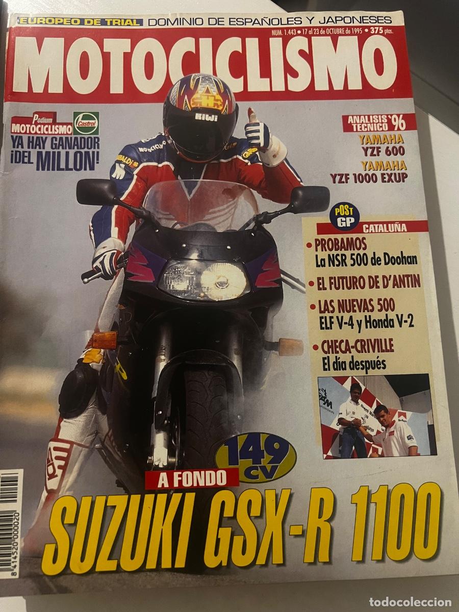 Coches y Motocicletas: MOTOCICLISMO. N&deg; 1443. OCTUBRE 1995. SUZUKI GSX-R 1100. EUROPEO DE TRIAL. YAMAHA YZF 600. LEER