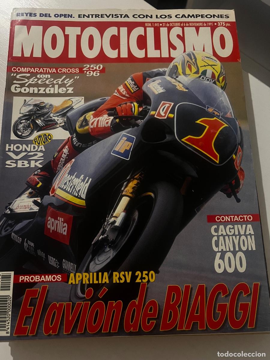 Coches y Motocicletas: MOTOCICLISMO. N&deg; 1445. NOVIEMBRE 1995. EL AVI&Oacute;N DE BIAGGI. APRILIA RSV 250. CAGIVA CANYON 600. LEER