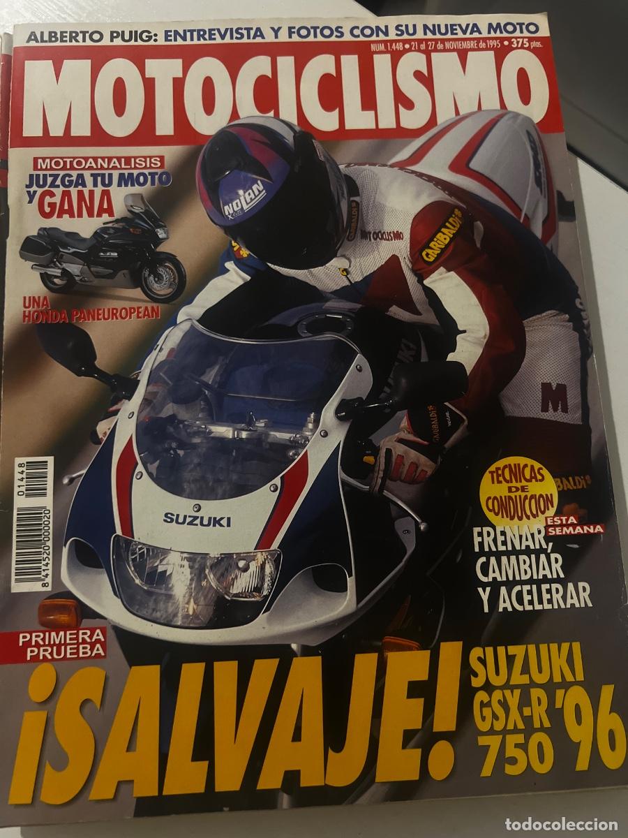 Coches y Motocicletas: MOTOCICLISMO. N&ordm; 1448. NOVIEMBRE. 1995. PRUEBA : SUZUKI GSX-R 750. FRENAR, CAMBIAR Y ACELERAR. LEER.