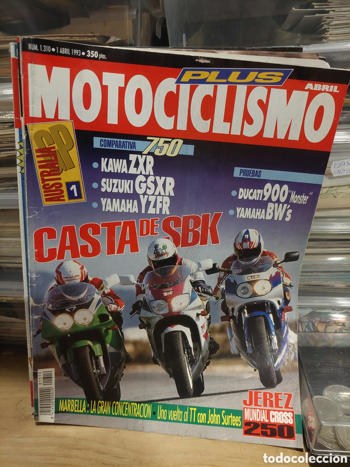 Coches y motocicletas: REVISTAS MOTOCICLISMO 1993 N&Uacute;MERO 1310/1317/1323/1354/