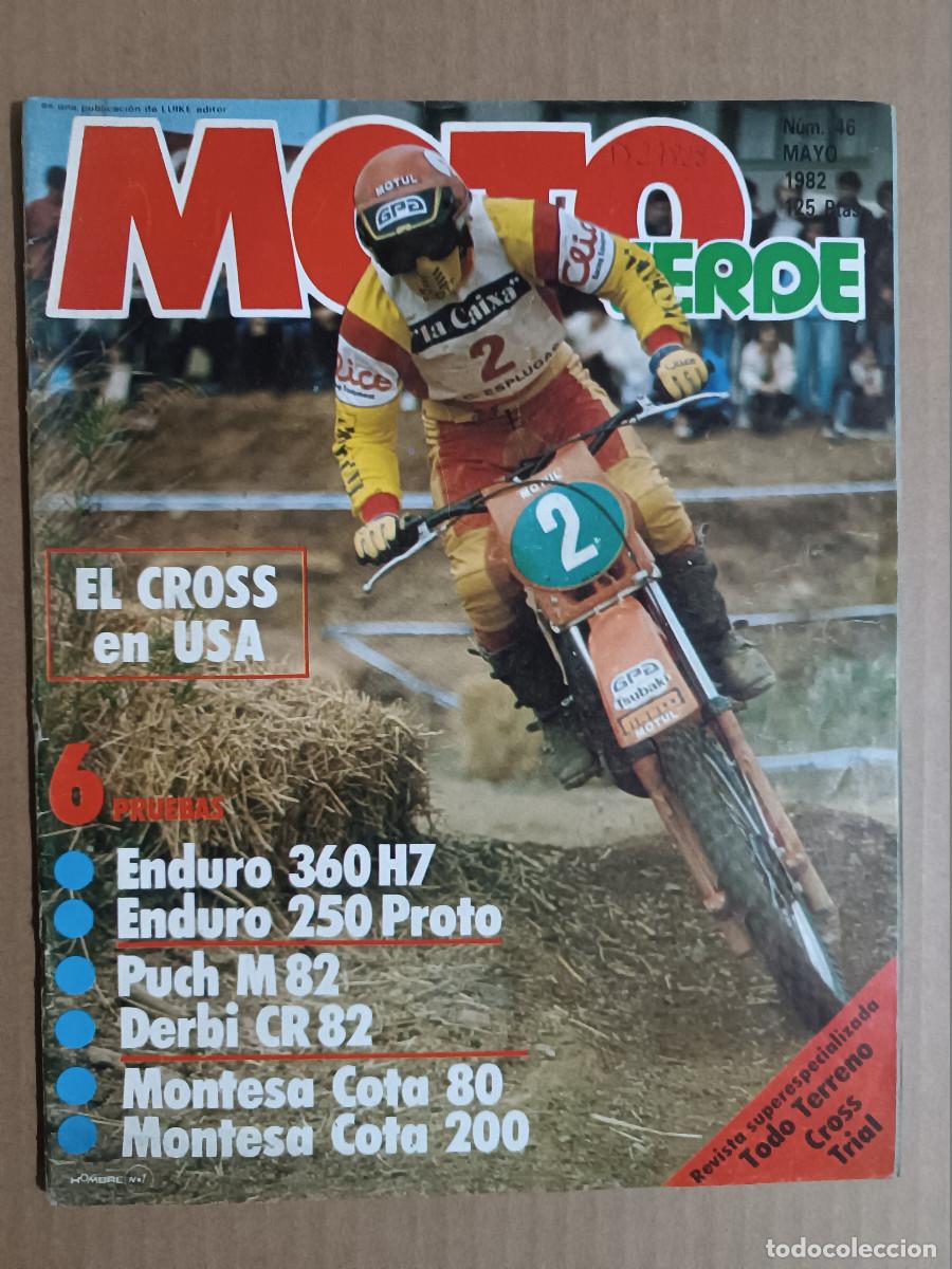Coches y motocicletas: REVISTA MOTO VERDE N&ordm; 46 A&Ntilde;O 1982. COMP: PUCH COBRA M-82 Y DERBI CR 82. MONTESA ENDURO 390 H7 Y