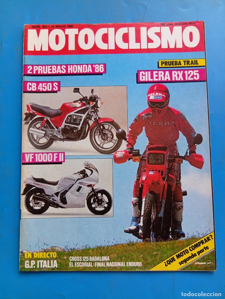 Coches y motocicletas: MOTOCICLISMO. N&ordm; 954. A&Ntilde;O 1986. G.P. DE ITALIA. HONDA CB 450 S. GILERA RX 125. MUNDIAL DE ... LEER.