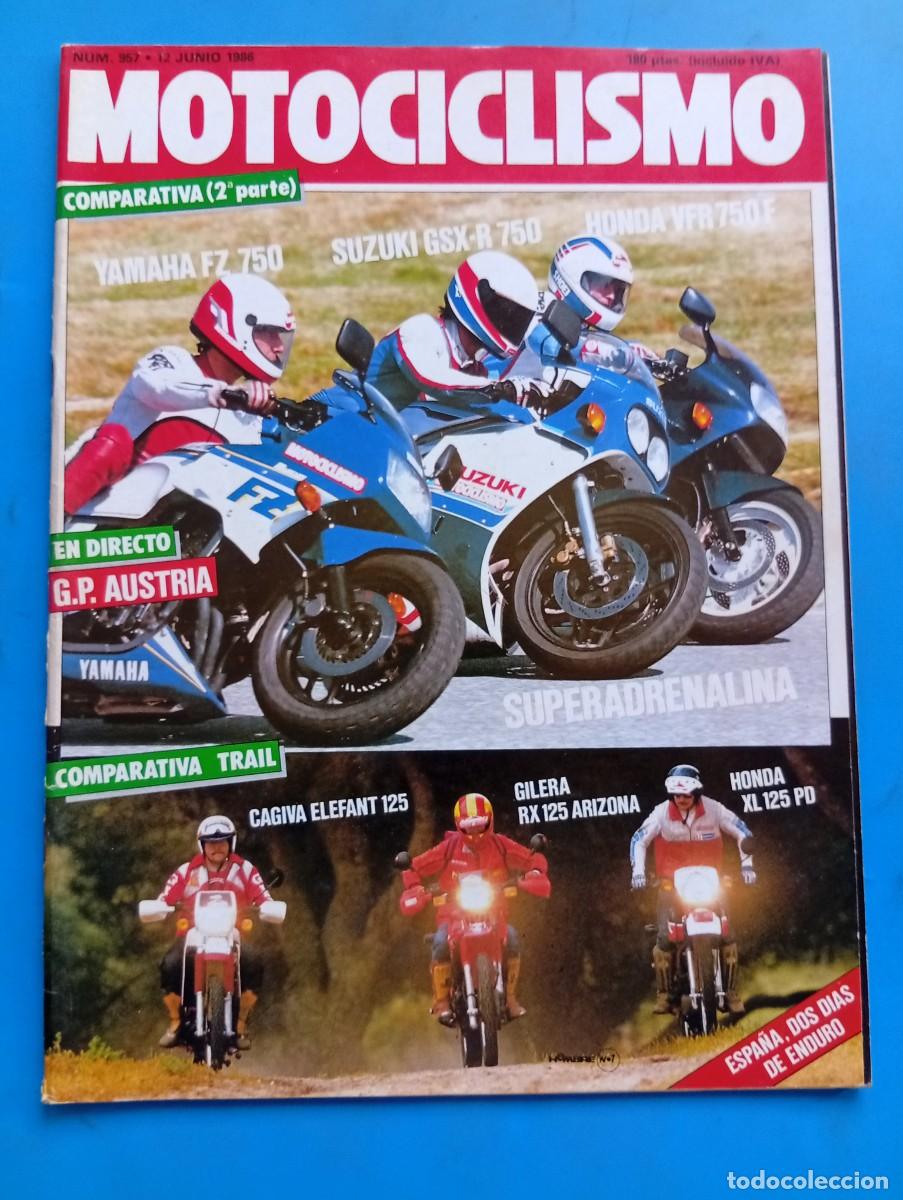 Coches y motocicletas: MOTOCICLISMO. N&ordm; 957. A&Ntilde;O 1986. PRUEBA COMPARATIVA: CAGIVA, GILERA, HONDA, TRES OPCIONES DE .. LEER.