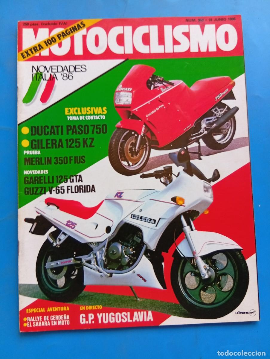Coches y motocicletas: MOTOCICLISMO. EXTRA. N&ordm; 958. A&Ntilde;O 1986. PRUEBA: MERLIN 350 F IUS. DUCATI PASO 750. GRAN PREMIO.. LEER