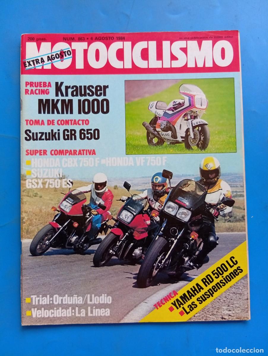 Coches y motocicletas: MOTOCICLISMO. N&ordm; 863. A&Ntilde;O 1984. PRUEBA: KRAUSER MKM 1000. SUZUKI GR 650. CAMPEONATO DE ESPA&Ntilde;A.. LEER