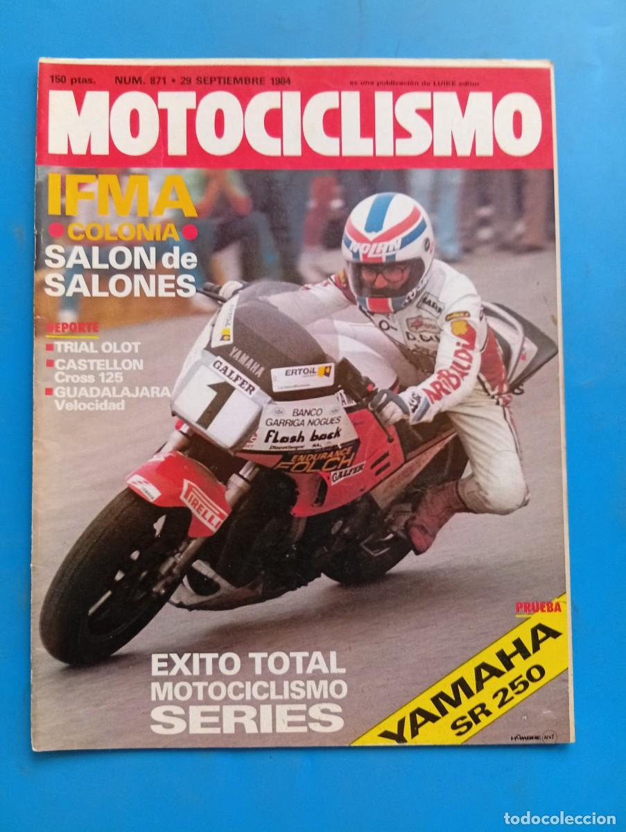 Coches y motocicletas: MOTOCICLISMO. N&ordm; 871. A&Ntilde;O 1983. TRIAL OLOT. PRUEBA: YAMAHA SR-250. MUNDIAL DE CROSS DE 500 CC.. LEER