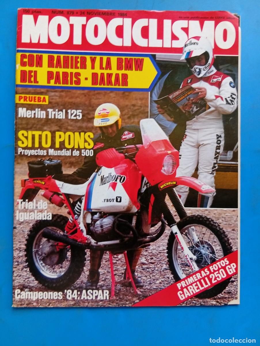 Coches y motocicletas: MOTOCICLISMO. N&ordm; 879. A&Ntilde;O 1983. PRUEBA: MERLIN TRIAL 125. ENTREVISTA SITO PONS. LA GARELLI 25.. LEER