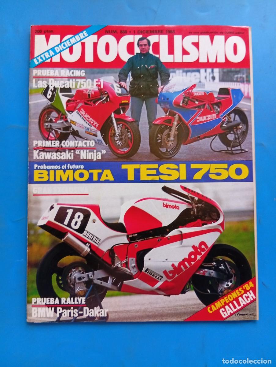 Coches y motocicletas: MOTOCICLISMO. N&ordm; 880. DICIEMBRE 1984. PRUEBA: KAWASAKI GPZ 900 R NINJA. ESPECIAL VETERANAS... LEER.