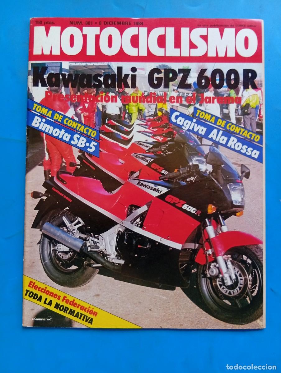Coches y motocicletas: MOTOCICLISMO. N&ordm; 881. A&Ntilde;O 1984. KAWASAKI GPZ 600R. BIMOTA SB.5.. TRIANGULAR DE MOTO-CROSS EN... LEER