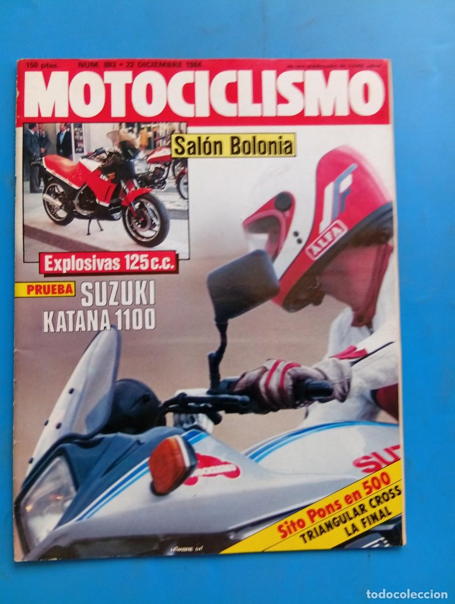 Coches y motocicletas: MOTOCICLISMO. N&ordm; 883. A&Ntilde;O 1984. SAL&Oacute;N BOLONIA. SUZUKI KATANA 1100. VESPA PK75 S ELESTRAT..... LEER.