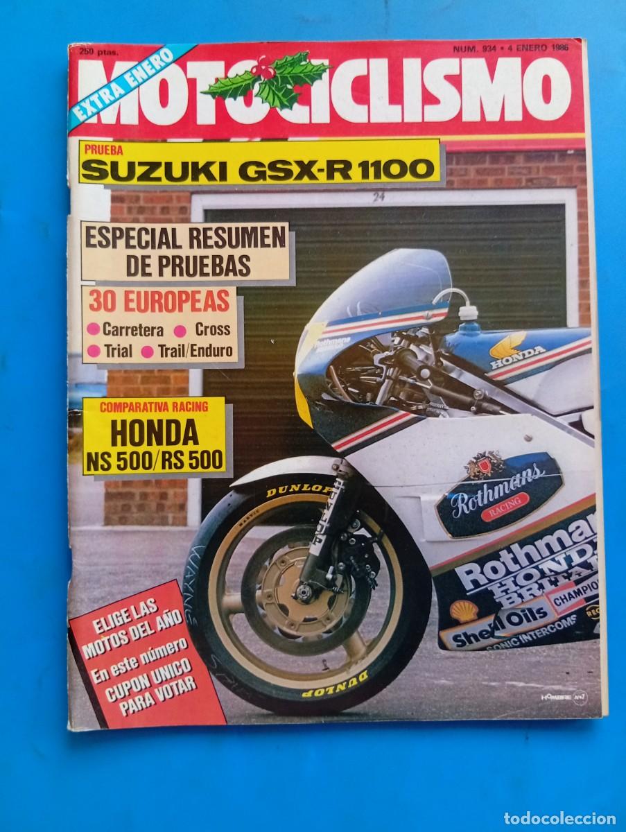 Coches y motocicletas: MOTOCICLISMO. N&ordm; 934. A&Ntilde;O 1986. PRUEBA: SUZUKI GSX 1100R. HONDA NS 500. PAR&Iacute;S-DAKAR. RESUMEN... LEER