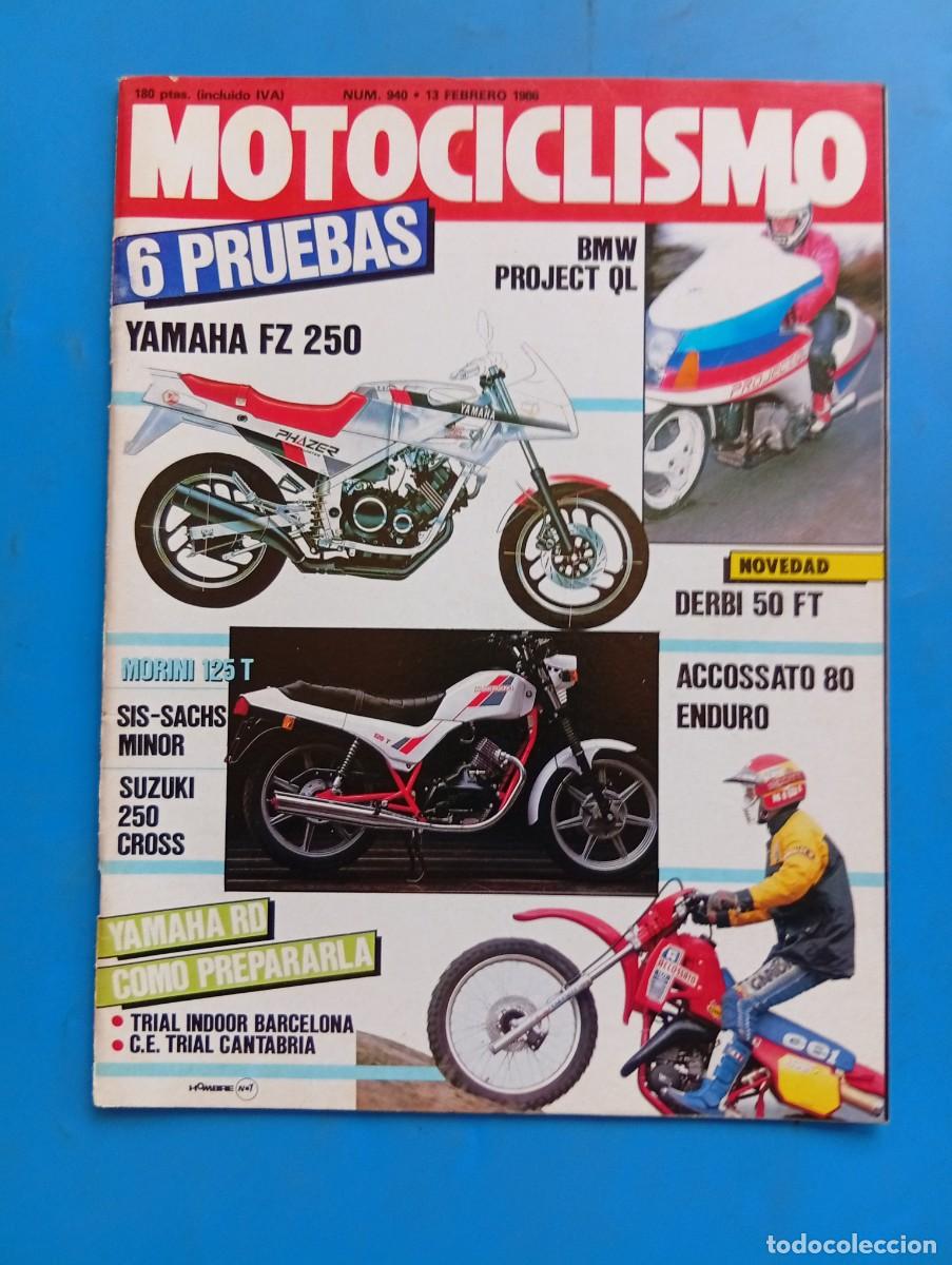 Coches y motocicletas: MOTOCICLISMO. N&ordm; 940. A&Ntilde;O 1986. YAMAHA RD 350. DERBI COPPA FT. MORINI 125 T. SUZUKI RM 250... LEER.