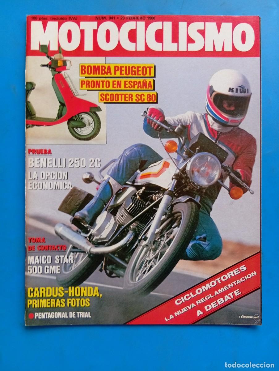 Coches y motocicletas: MOTOCICLISMO. N&ordm; 941. A&Ntilde;O 1986. BENELLI 250 2C. PEUGEOT SC 80. LAS HONDA NS 250R ESPA&Ntilde;OLAS..... LEER