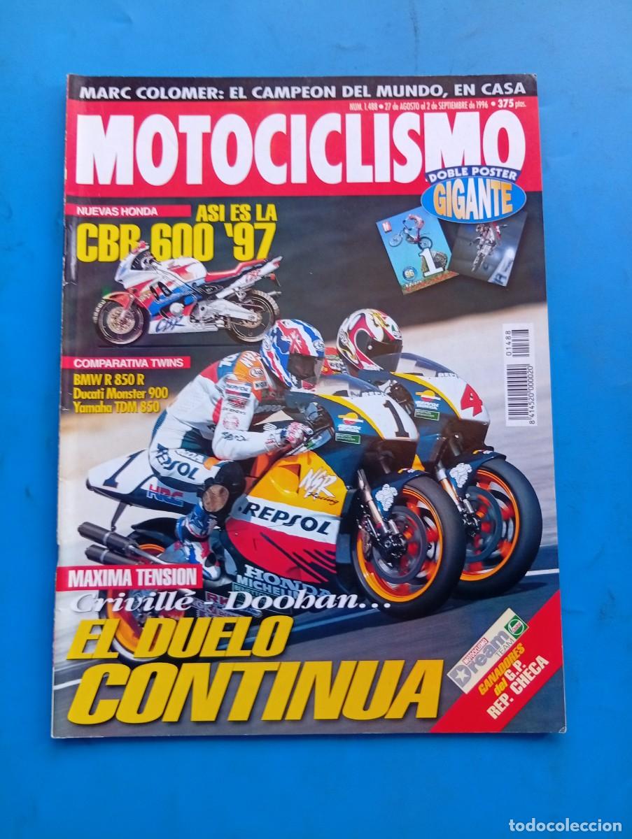 Coches y motocicletas: MOTOCICLISMO. N&ordm; 1488. SEPTIEMBRE 1996. PRUEBA: HONDA CBR 600. MUNDIAL DE MOTO-CROSS 1.... LEER.