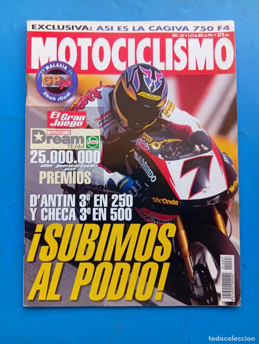 Coches y motocicletas: MOTOCICLISMO. N&ordm; 1467. ABRIL 1996. PRUEBA: CAGIVA F4. DUCATI 916. COMP: YAMAHA TT 600 E.. LEER