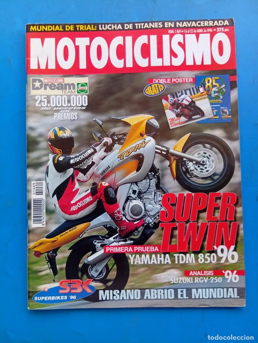 Coches y motocicletas: MOTOCICLISMO. N&ordm; 1469. ABRIL 1996. YAMAHA TDM 850. SUZUKI RGV 250. HONDA CMX 250 C REBEL.. LEER
