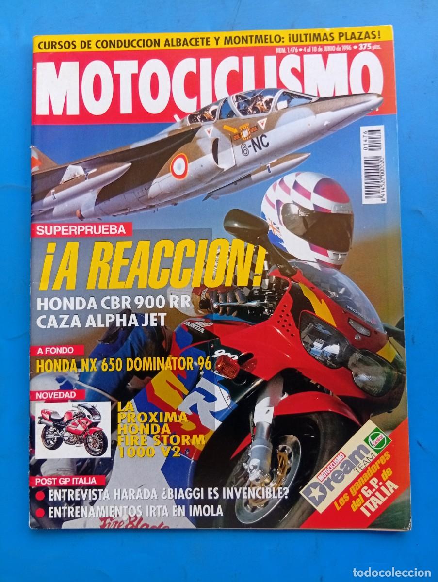 Coches y motocicletas: MOTOCICLISMO. N&ordm; 1476. JUNIO 1996. PRUEBA: HONDA CBR 900 RR. HONDA NX 650 DOMINAT. LEER