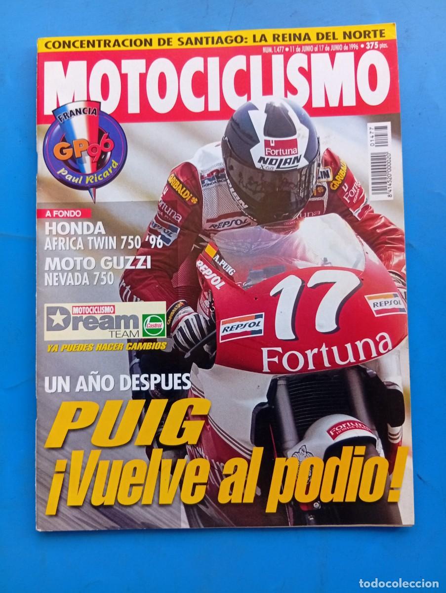 Coches y motocicletas: MOTOCICLISMO. N&ordm; 1477. JUNIO 1996. PRUEBA: HONDA &Aacute;FRICA TWIN 750. GRAN PREMIO DE FRANCIA. MOTO. LEER