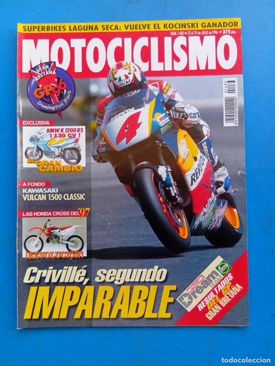 Coches y motocicletas: MOTOCICLISMO. N&ordm; 1483. JULIO 1996. PRUEBA: KAWASAKI VULCAN 1500 CLASSIC. GRAN PREMIO GRAN BRE.. LEER