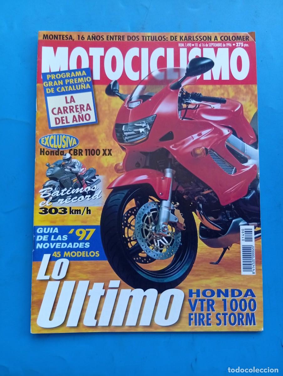 Coches y motocicletas: MOTOCICLISMO. N&ordm; 1490. SEPTIEMBRE 1996. PRUEBA: HONDA CBR 1100 XX. HISTORIA DE PIAGGIO.... LEER.