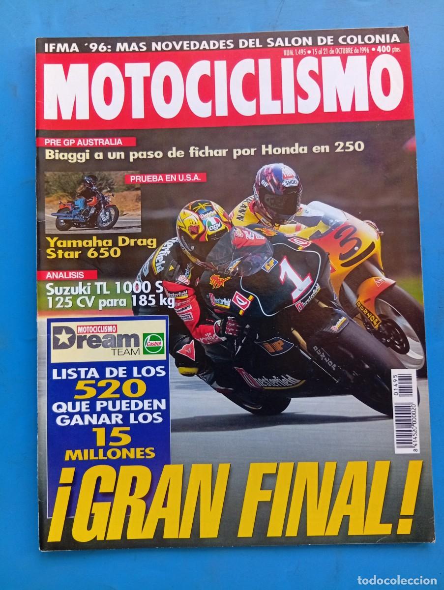 Coches y motocicletas: MOTOCICLISMO. N&ordm; 1495. OCTUBRE 1996. YAMAHA DRAG STAR 650. SUZUKI TL 100 S 125 CV PARA 185 KG. LEER