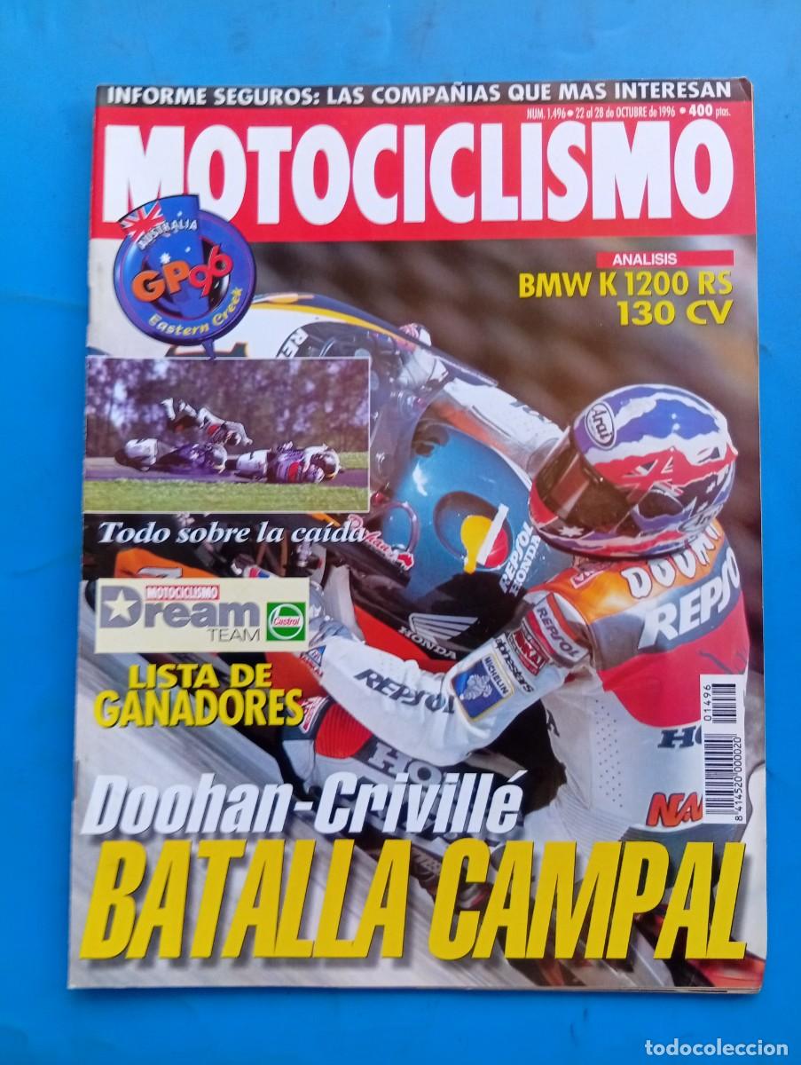 Coches y motocicletas: MOTOCICLISMO. N&ordm; 1496. OCTUBRE 1996. PRUEBA: LA BMW K-1200 RS. GRAN PREMIO DE AUSTRALIA. LEER