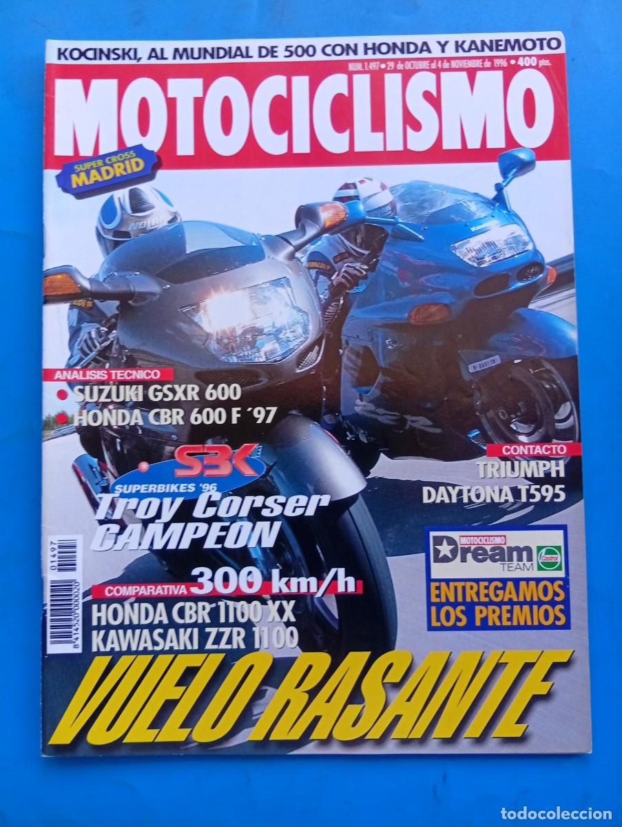 Coches y motocicletas: MOTOCICLISMO. N&ordm; 1497. NOVIEMBRE 1996. PRUEBA: TRIUMPH DAYTONA T 595. HONDA CBR 1100 XX. SBK... LEER