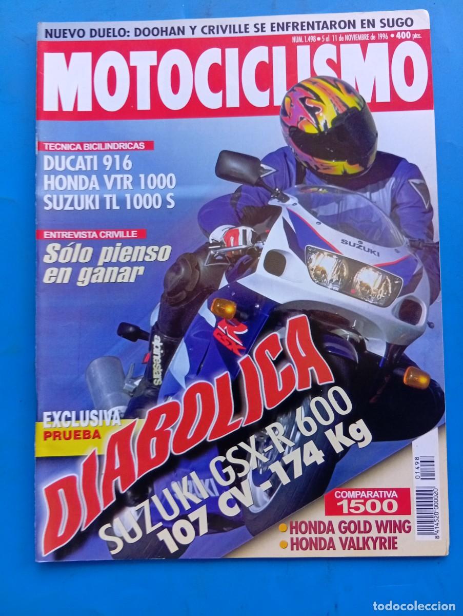Coches y motocicletas: MOTOCICLISMO. N&ordm; 1498. NOVIEMBRE 1996. DUCATI 916. HONDA VTR 1000. SUZUKI TL 1000 S. LEER