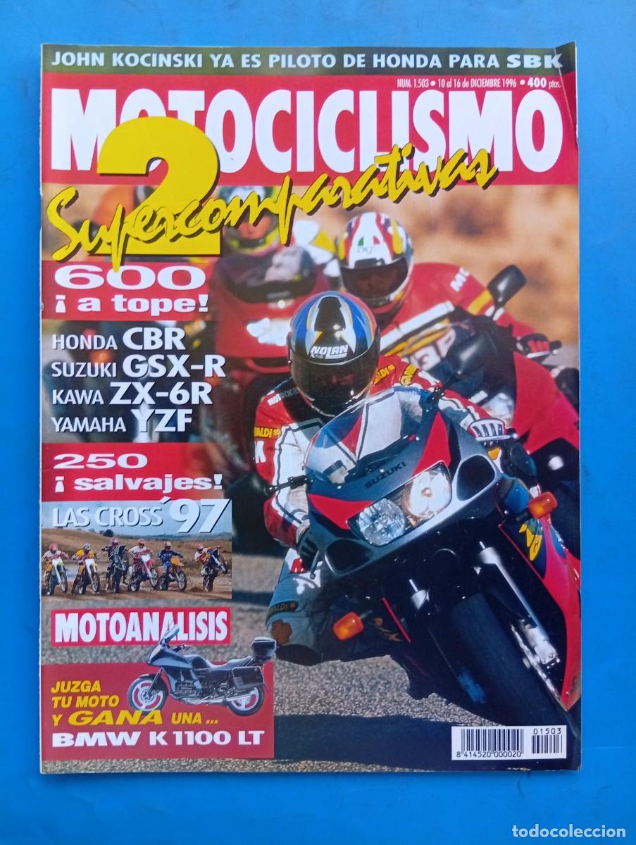 Coches y motocicletas: MOTOCICLISMO. N&ordm; 1503. DICIEMBRE 1996. HONDA CBR. SUZUKI GSX-R. KAWA ZX-6R. YAMAHA YZF... LEER.