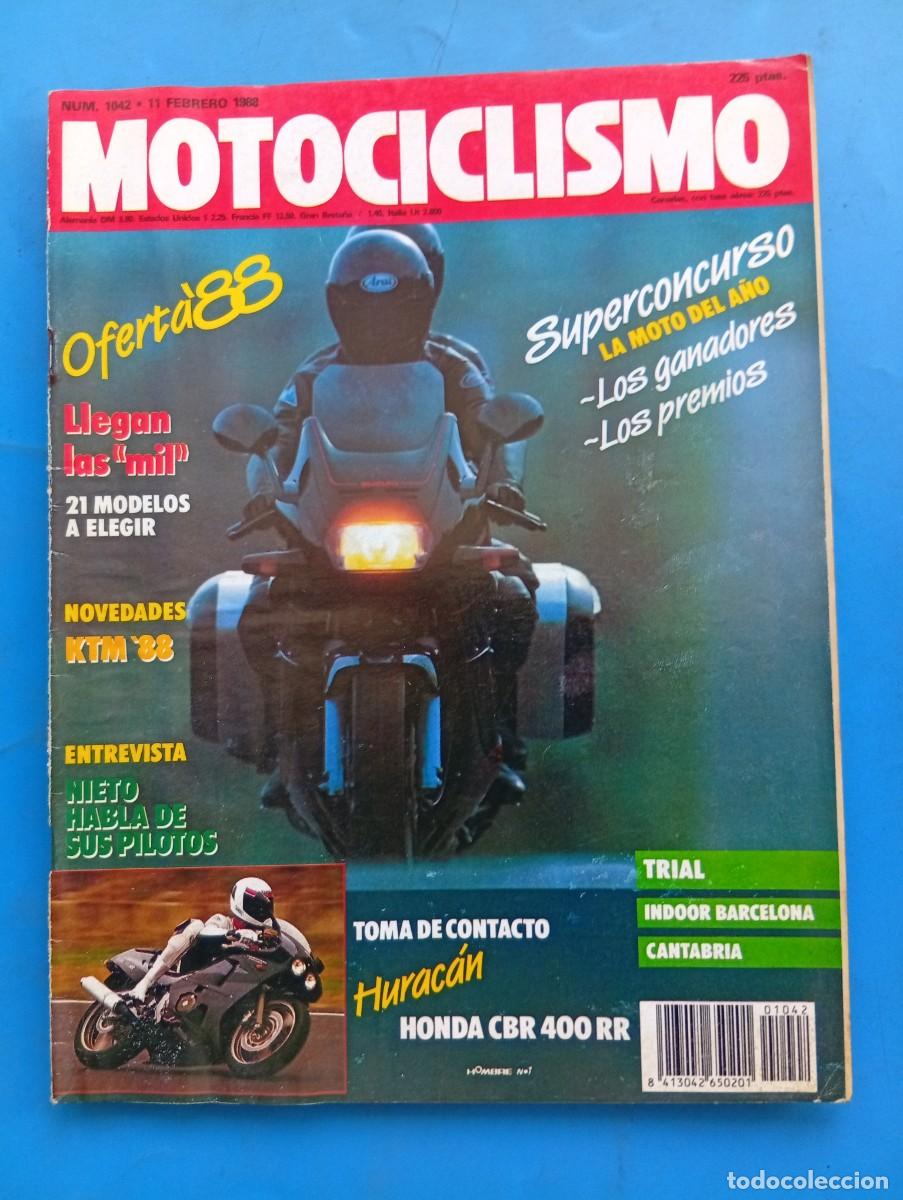 Coches y motocicletas: MOTOCICLISMO. N&ordm; 1042. A&Ntilde;O 1988. HONDA CBR 400 RR. ENTREVISTA: &Aacute;NGEL NIETO. CAMPEONATO NACION.. LEER