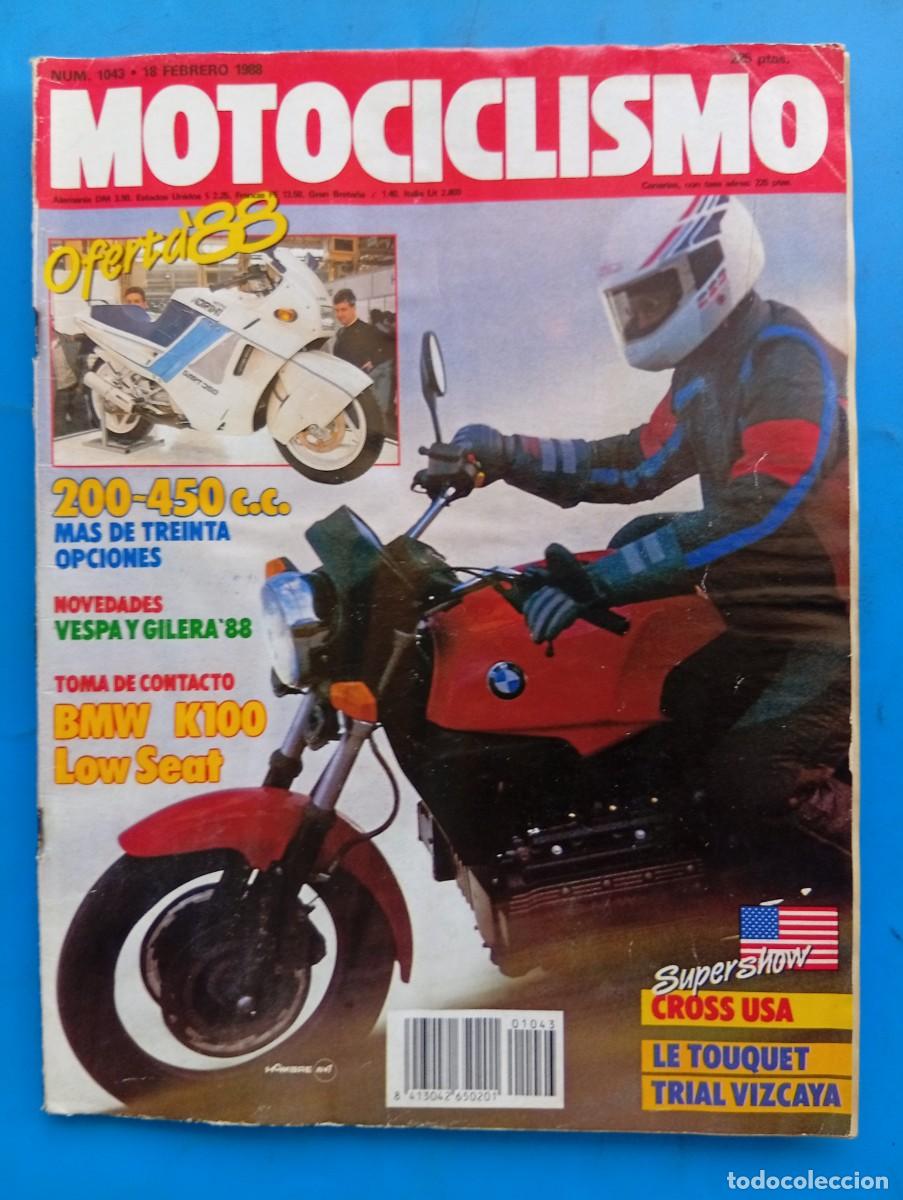 Coches y motocicletas: MOTOCICLISMO. N&ordm; 1043. A&Ntilde;O 1988. BMW K-100 LOW SEAT. CAGIVA Y APRILIA EN JEREZ. II PRUEBA ... LEER.