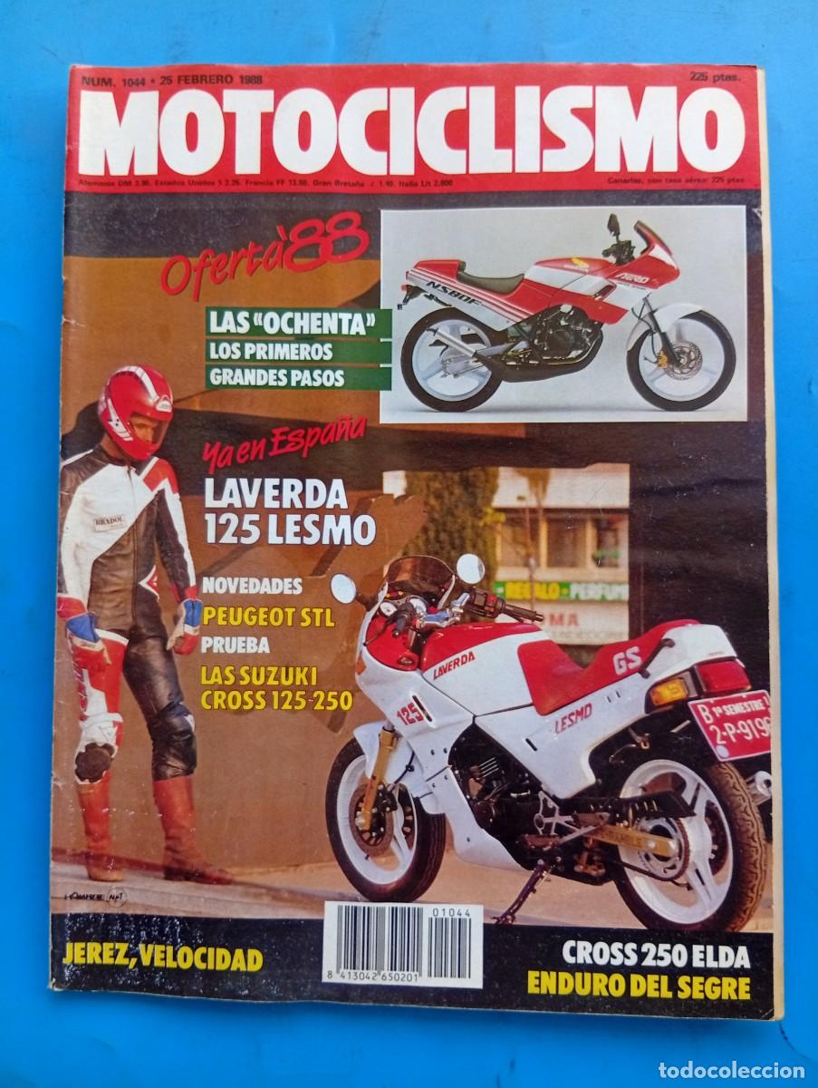 Coches y motocicletas: MOTOCICLISMO. N&ordm; 1044. A&Ntilde;O 1988. LAVERDA 125 LESMO. ENTREVISTA: EDI ORIOLI. LAS SBK SE ENTREN.. LEER