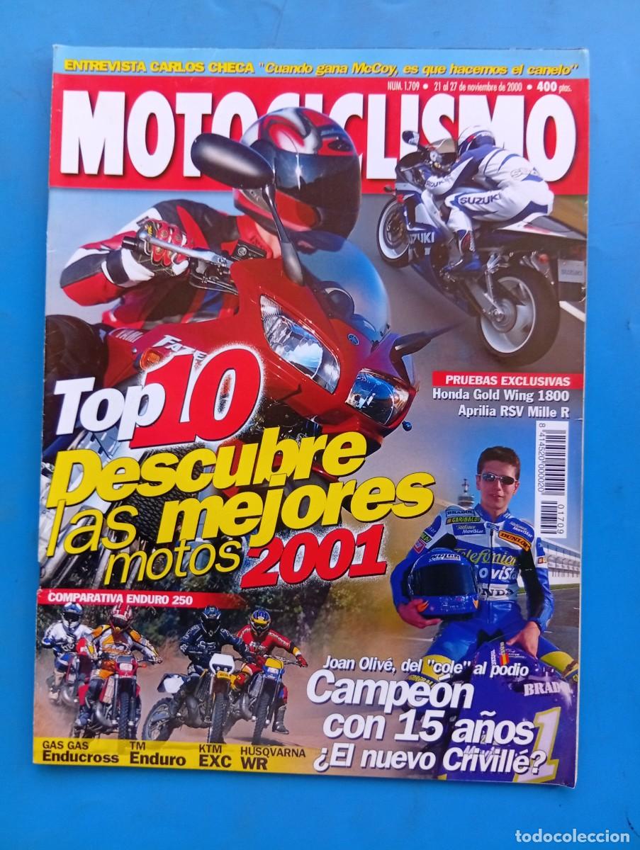 Coches y motocicletas: MOTOCICLISMO. N&ordm; 1709. NOVIEMBRE 2000. PRUEBA : HONDA GOLD WING 1800. APRILIA RSV MILE R...... LEER.