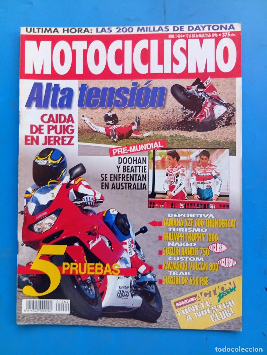 Coches y motocicletas: MOTOCICLISMO. N&ordm; 1464. MARZO 1996. YAMAHA YZF 600. TRIUMPH TROPHY 1200. SUZUKI BANDIT 750... LEER.