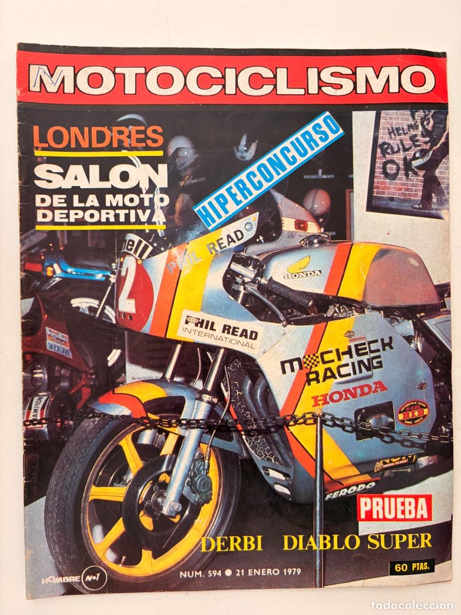 Coches y motocicletas: MOTOCICLISMO. N&ordm; 594. ENERO 1979. DERBI DIABLO SUPER. LAS MOTOS CAMPEONAS: KAWASAKI. LEER