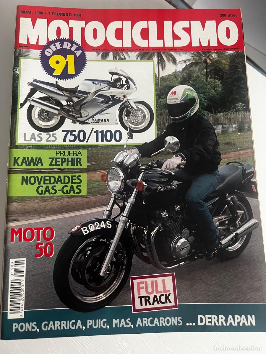 Coches y motocicletas: MOTOCICLISMO. N&ordm; 1198. A&Ntilde;O 1991. PRUEBA: KAWASAKI ZEPHYR 750. LA TEMPORADA DE ENDURO. ENTREVI.. LEER