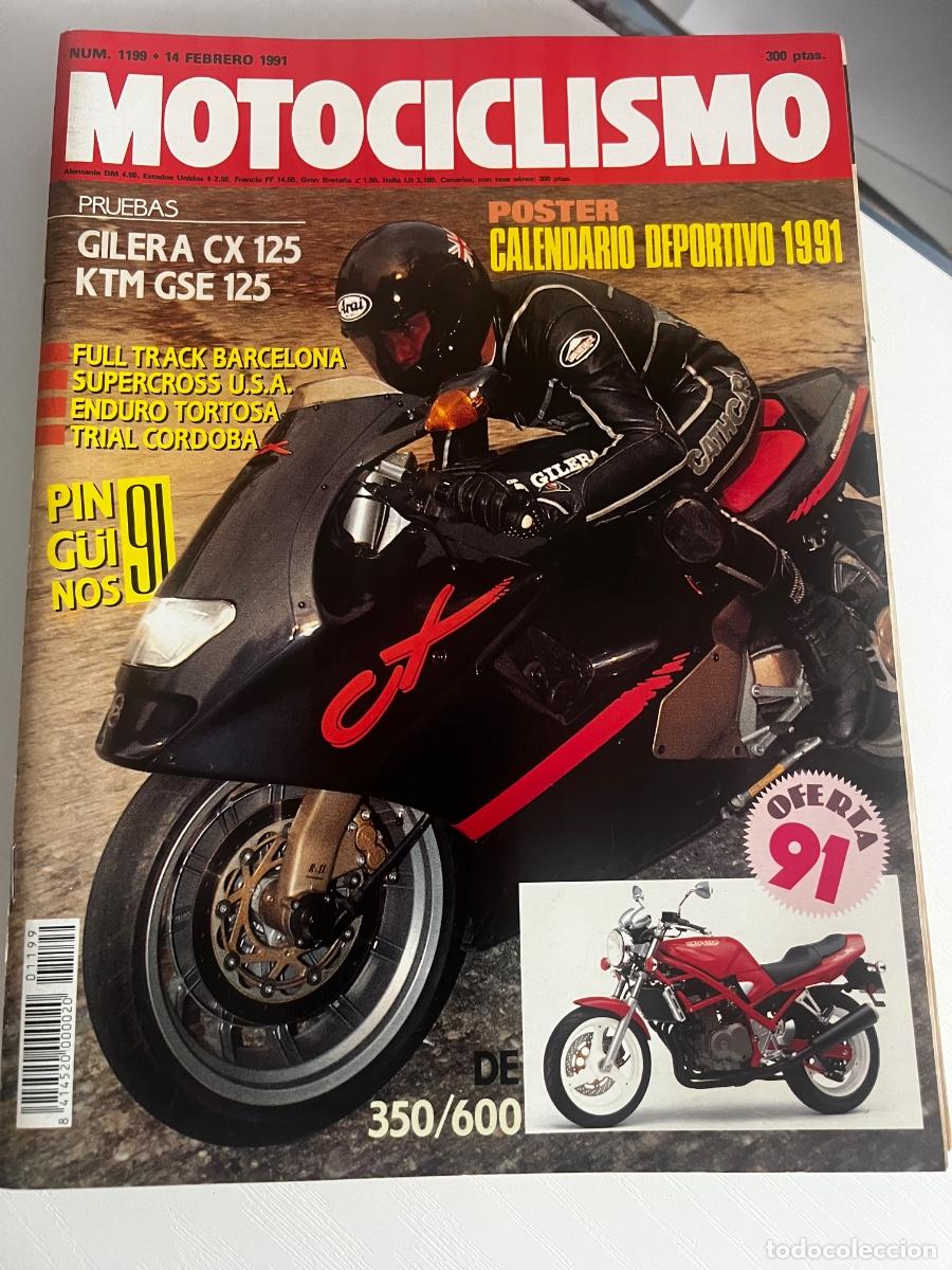 Coches y motocicletas: MOTOCICLISMO. N&ordm; 1199. FEBRERO 1991. PRUEBAS: GILERA CX 125/ KTM GSE 125. SUPERCROSS U.S.A. LEER.