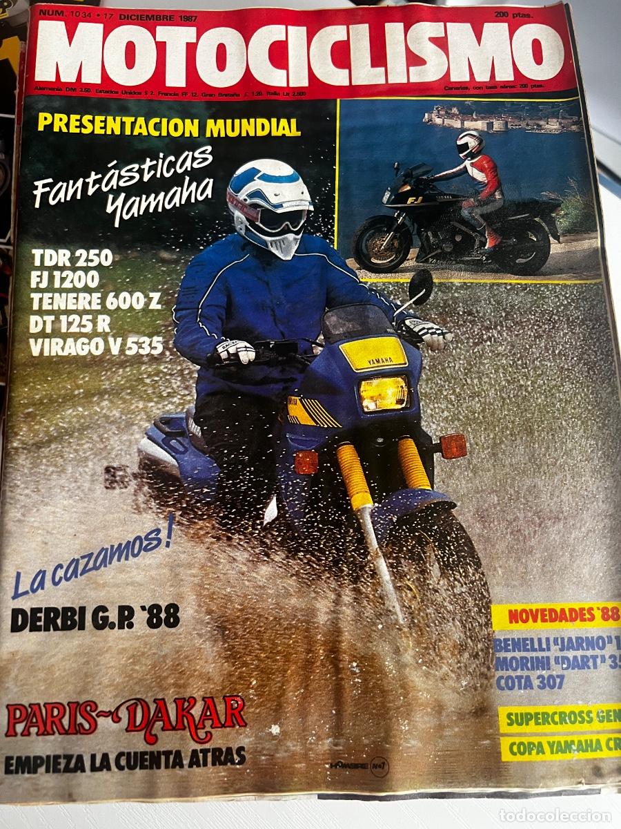 Coches y motocicletas: MOTOCICLISMO. N&ordm; 1034. DICIEMBRE 1987. NUEVA GAMA YAMAHA. MONTESA COTA 307. BENELLI JARNO 125. LEER