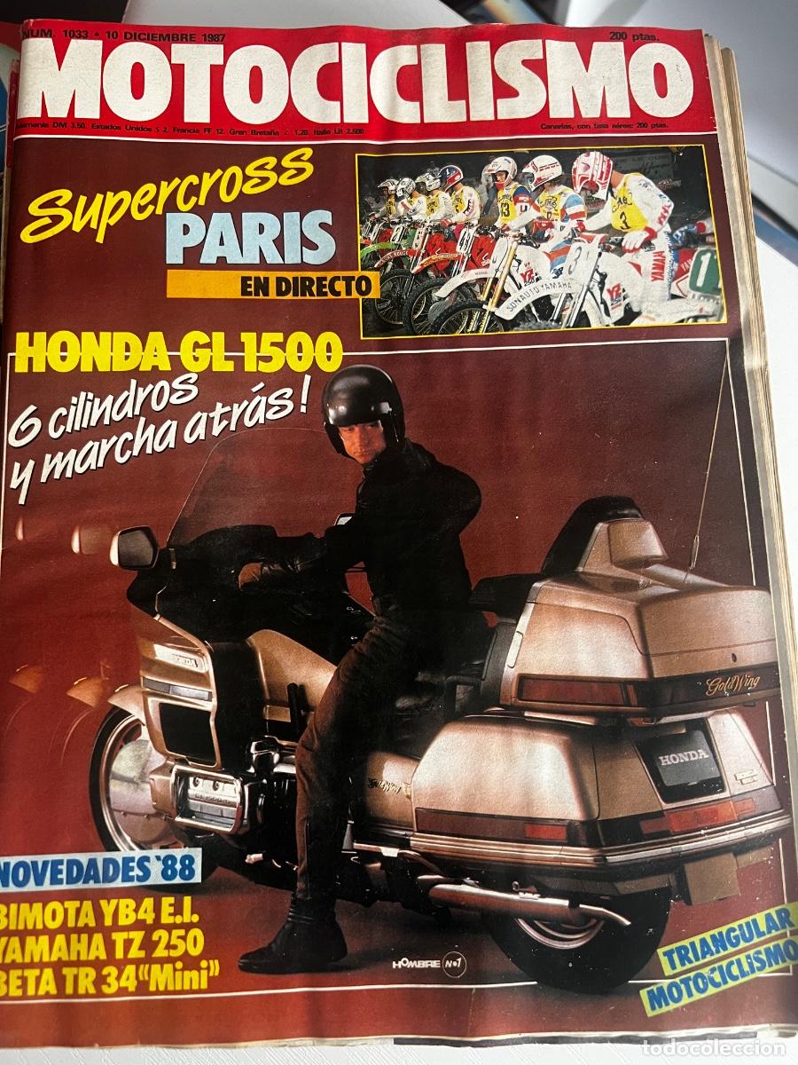 Coches y motocicletas: MOTOCICLISMO. N&ordm; 1033. A&Ntilde;O 1987. HONDA GOLD WING SUZUKI DR 750 BIG LAVERDA 125 RIDE BIMOTA YB 4 EI.