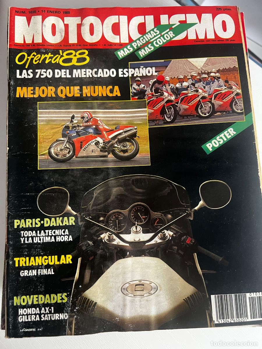 Coches y motocicletas: MOTOCICLISMO. N&deg; 1038. ENERO 1988. PRUEBA: GILERA SATURNO 500. ENTREVISTA: JACINTO MORIANA. LEER