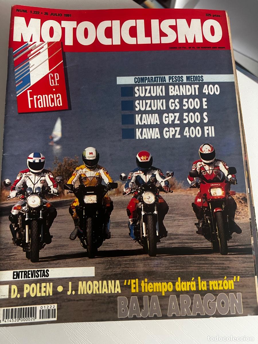 Coches y motocicletas: MOTOCICLISMO. N&ordm; 1222. JULIO 1991. GP DE FRANCIA. SUZUKI BANDIT 400. KAWA GPZ 500 S. SCOOTERS. LEER
