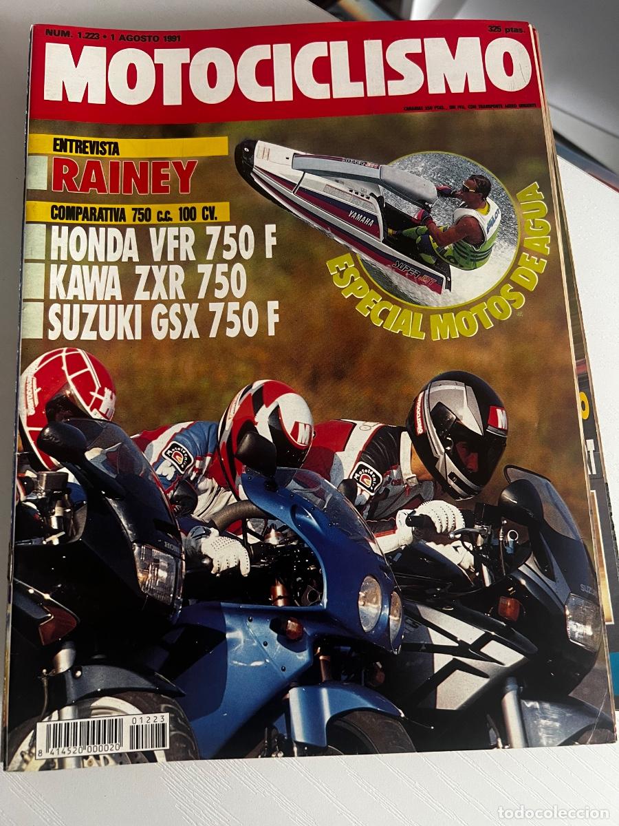 Coches y motocicletas: MOTOCICLISMO. N&ordm; 1223. AGOSTO 1991. HONDA VFR 750 F. KAWA ZXR 750. SUZUKI GSX 750 F. LEER