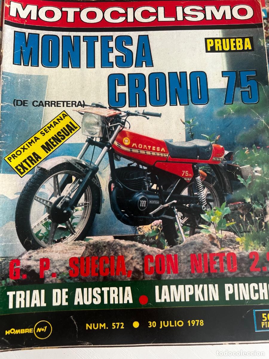 Automobili e Motociclette: MOTOCICLISMO. N&ordm; 572. A&Ntilde;O 1978. PRUEBA: MONTESA CRONO 75. PRESENTACI&Oacute;N: TRIUMPH BONNEVILLE. M.. LEER