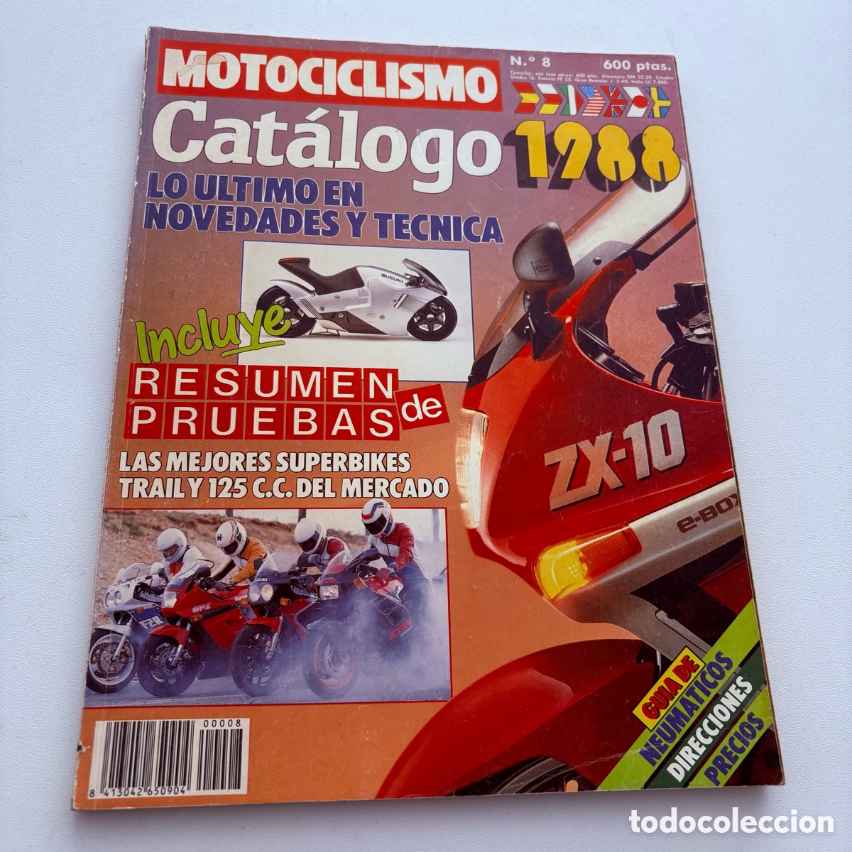 Automobili e Motociclette: catalogo de 1988 revista motociclismo