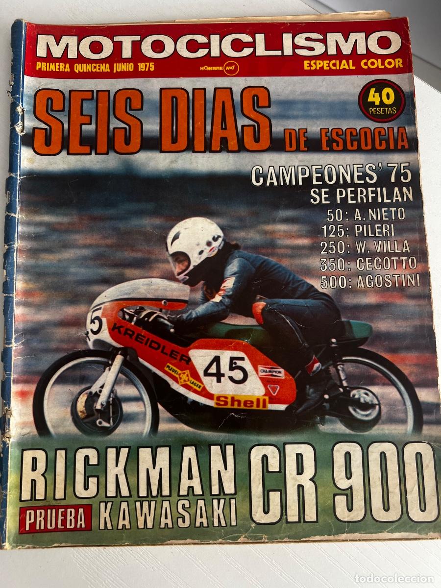 Coches y motocicletas: MOTOCICLISMO. 1&ordf; QUINCENA JUNIO 1975. SEIS D&Iacute;AS DE ESCOCIA. RICKMAN PRUEBA KAWASAKI CR 900